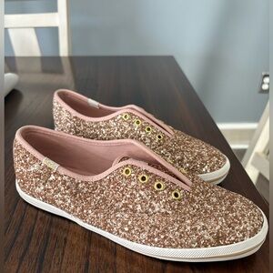 Kate Spade Sparkling Pink Glitter Keds